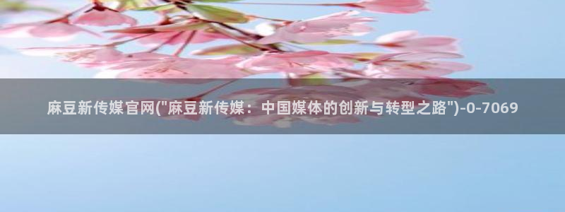 麻豆剧情标题