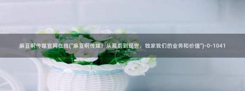 麻豆视频资源站文案